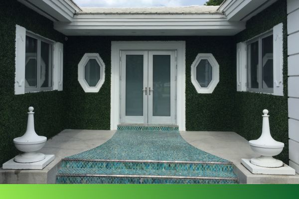 img of turf on a house