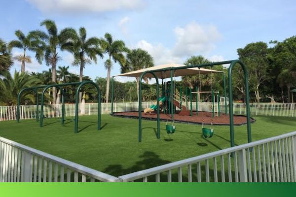 img of turf on a playground